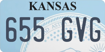 KS license plate 655GVG