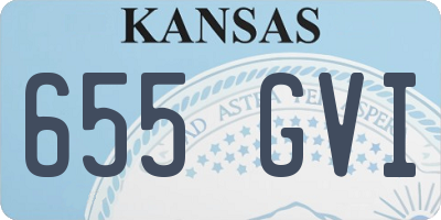 KS license plate 655GVI