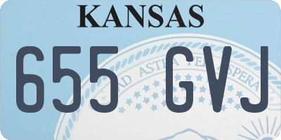 KS license plate 655GVJ