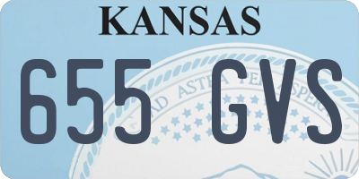 KS license plate 655GVS