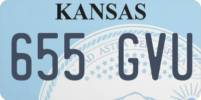 KS license plate 655GVU
