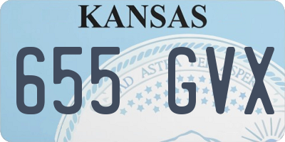 KS license plate 655GVX