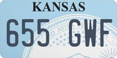 KS license plate 655GWF