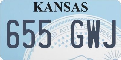 KS license plate 655GWJ