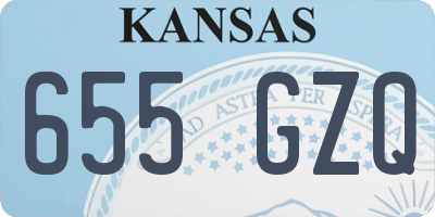 KS license plate 655GZQ