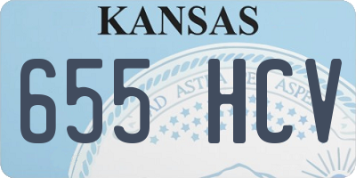 KS license plate 655HCV