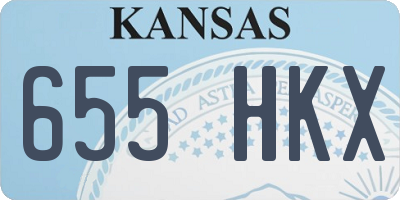 KS license plate 655HKX