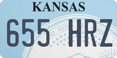 KS license plate 655HRZ