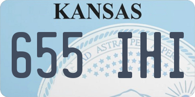 KS license plate 655IHI