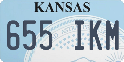 KS license plate 655IKM