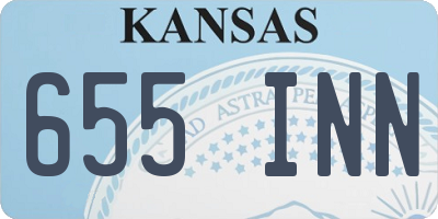 KS license plate 655INN