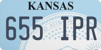 KS license plate 655IPR