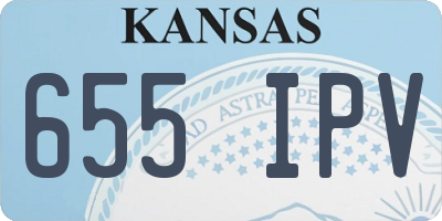 KS license plate 655IPV