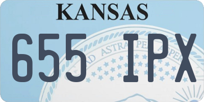 KS license plate 655IPX