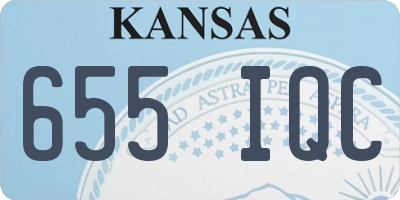 KS license plate 655IQC