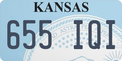 KS license plate 655IQI