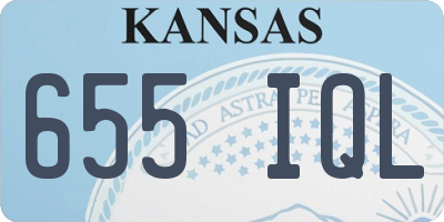 KS license plate 655IQL