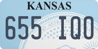 KS license plate 655IQO