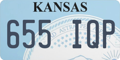 KS license plate 655IQP
