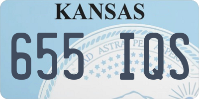 KS license plate 655IQS