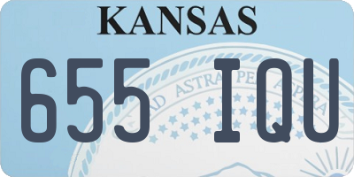 KS license plate 655IQU