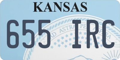 KS license plate 655IRC