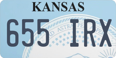 KS license plate 655IRX
