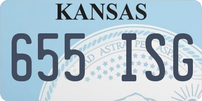 KS license plate 655ISG
