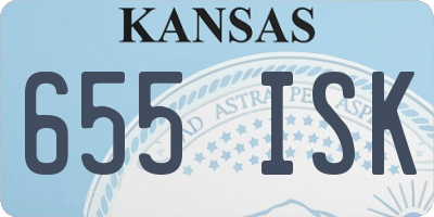 KS license plate 655ISK