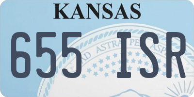 KS license plate 655ISR