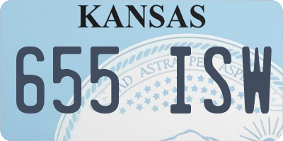 KS license plate 655ISW
