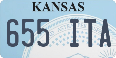 KS license plate 655ITA