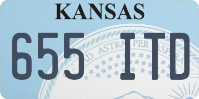 KS license plate 655ITD