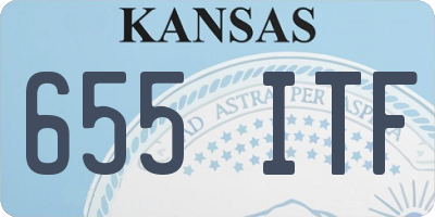 KS license plate 655ITF