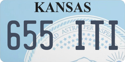 KS license plate 655ITI