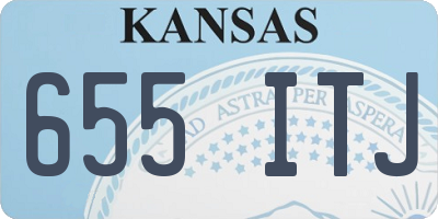 KS license plate 655ITJ
