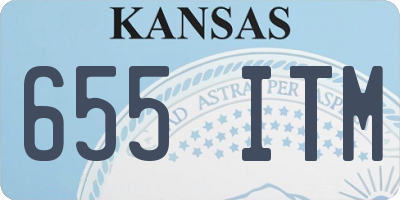 KS license plate 655ITM