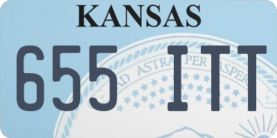 KS license plate 655ITT