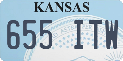 KS license plate 655ITW