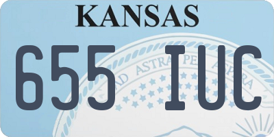 KS license plate 655IUC