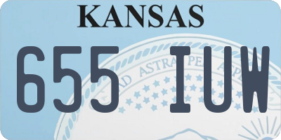 KS license plate 655IUW