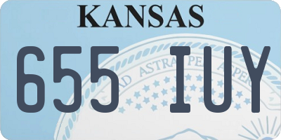 KS license plate 655IUY