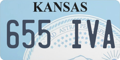 KS license plate 655IVA