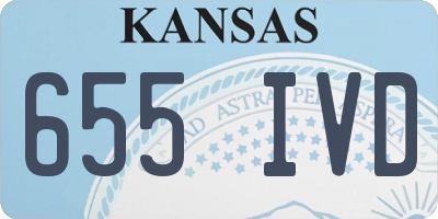 KS license plate 655IVD