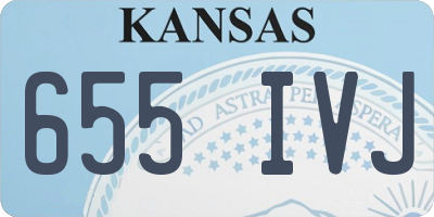 KS license plate 655IVJ