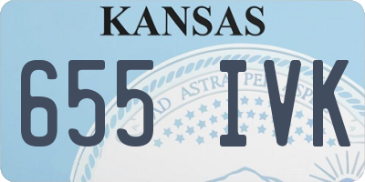 KS license plate 655IVK