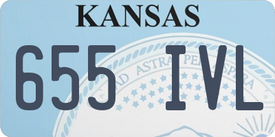 KS license plate 655IVL