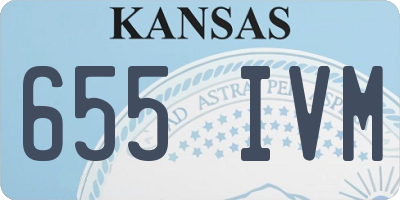 KS license plate 655IVM