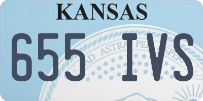 KS license plate 655IVS