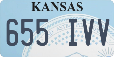 KS license plate 655IVV